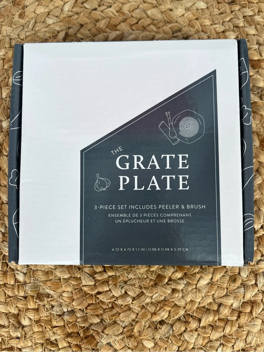 The Grate Plate. Grates garlic,ginger, hard cheese, nutmeg+ more. NIB
